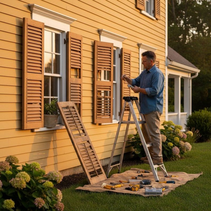 Local Wood Shutter Installation pros at work